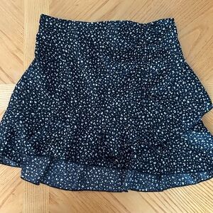 SHEIN Black and White Polka Dot Skirt